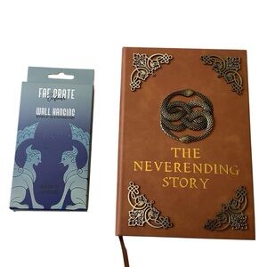 Neverending Story Lined Journal and Acrylic Window Wall Decoration